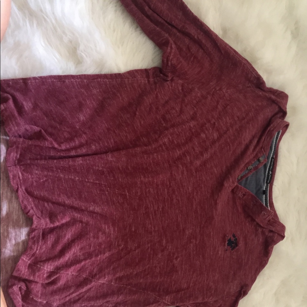 Red men’s shirt